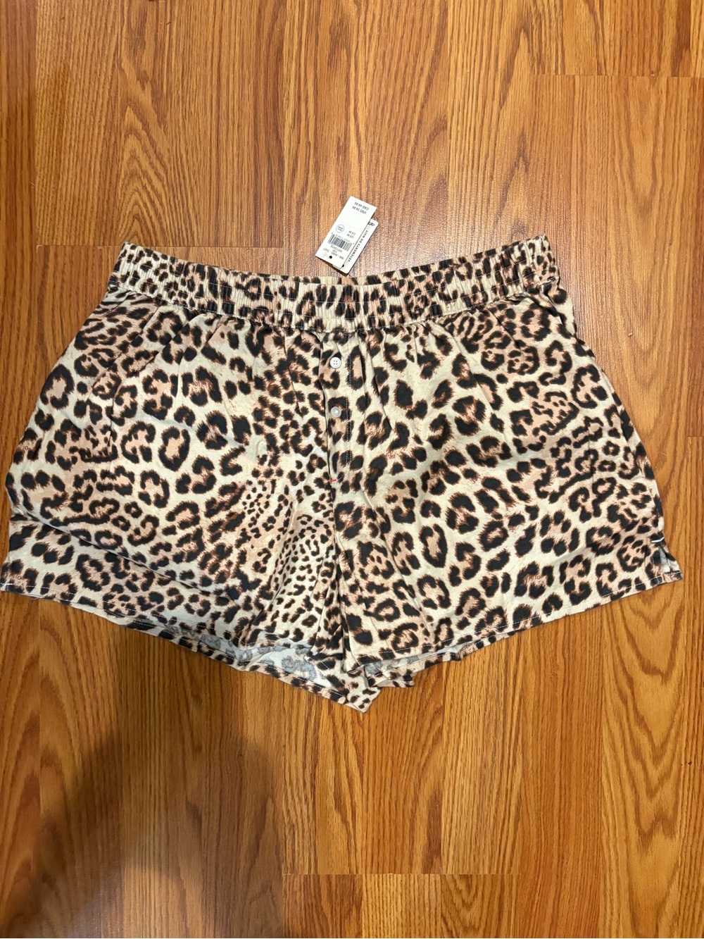 Leopard Print Women's Pajama Shorts